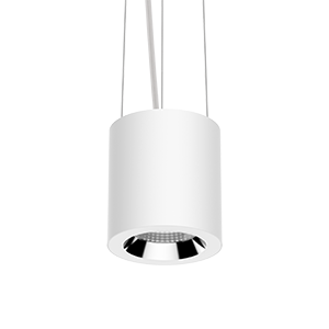 Светодиодный светильник VARTON DL-02 Tube подвесной 125х135 мм 18 Вт 4000 K 35° RAL9010 белый матовый